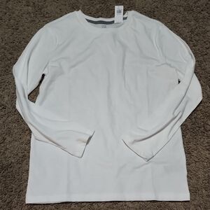 Old Navy White Long Sleeve Tee